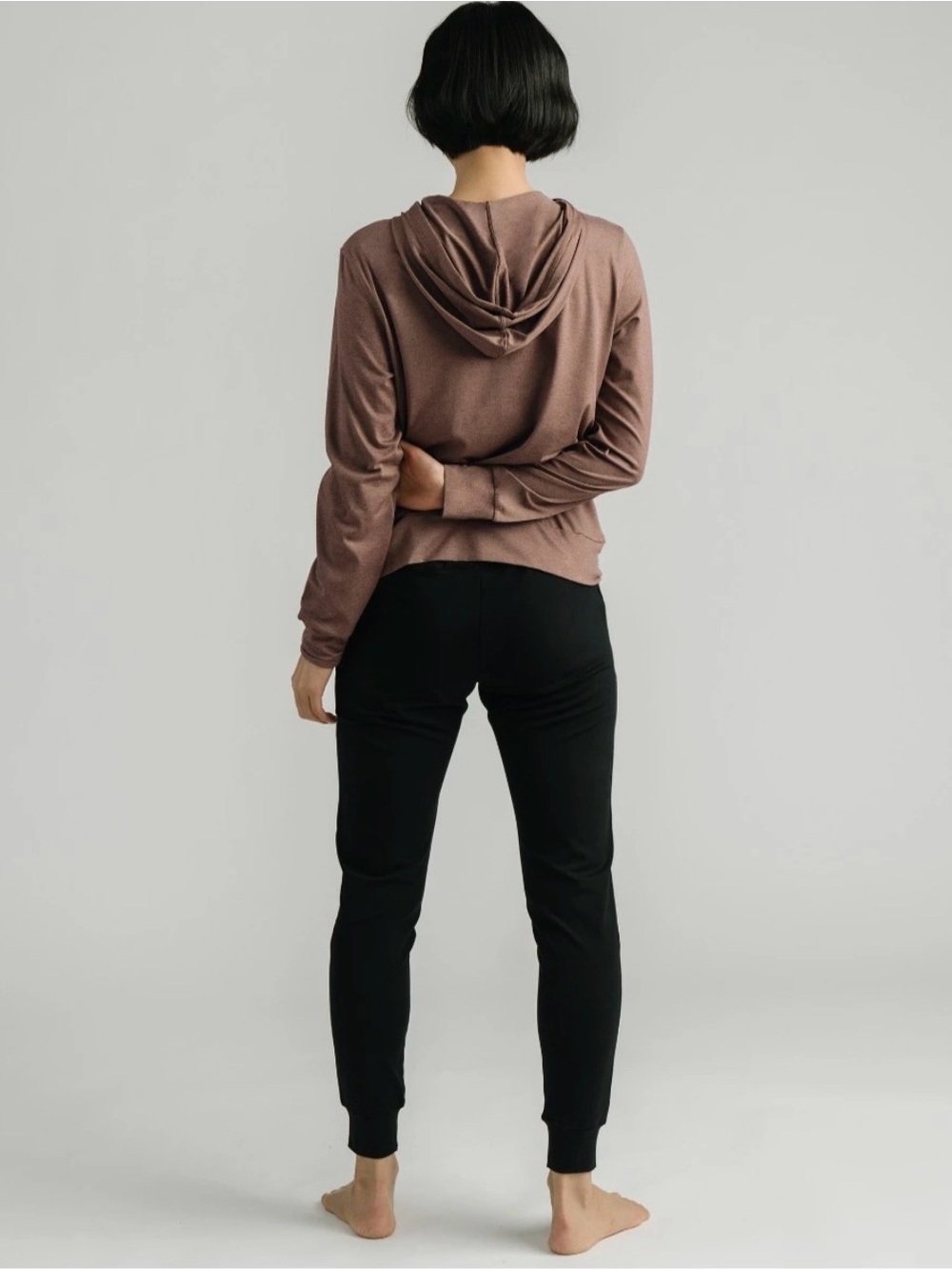 NWT Brown Downtime Zip Hoodie - Picture 5 of 7